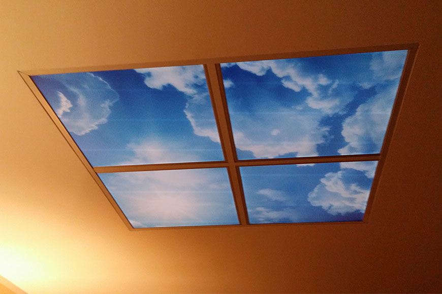 Instalace Falešné nebe - Perspex CC