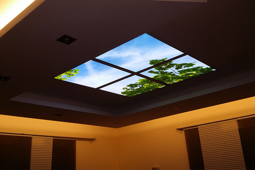 Instalace Falešné nebe - Perspex CC