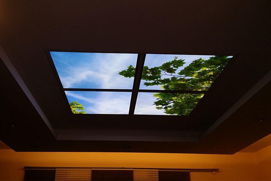 Instalace Falešné nebe - Perspex CC