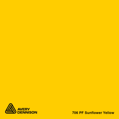 Avery Dennison 706 PF Sunflower Yellow 1230mm x 50m