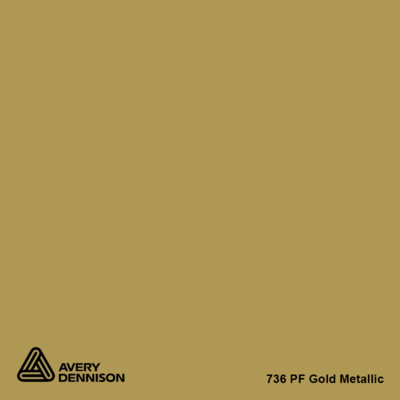Avery Dennison 736 PF Gold Metallic 1230mm x 50m