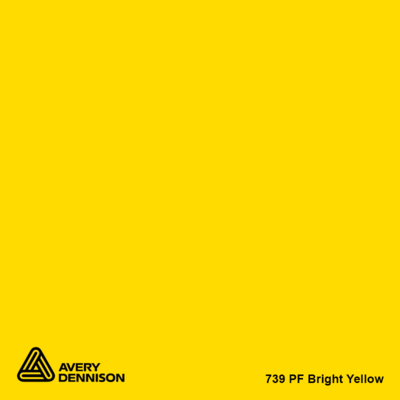 Avery Dennison 739 PF Bright Yellow 1230mm x 50m