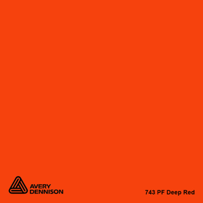 Avery Dennison 743 PF Deep Red 1230mm x 50m