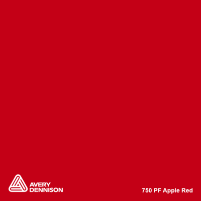Avery Dennison 750 PF Apple Red 1230mm x 50m