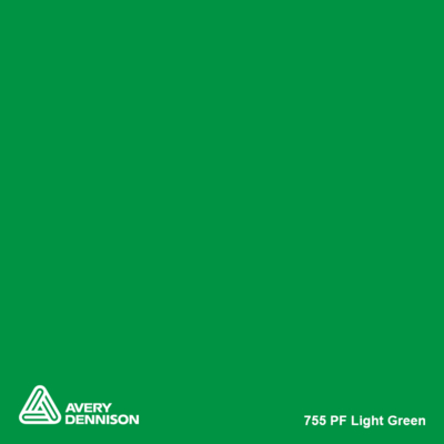 Avery Dennison 755-02 PF Light Green 1230mm x 50m