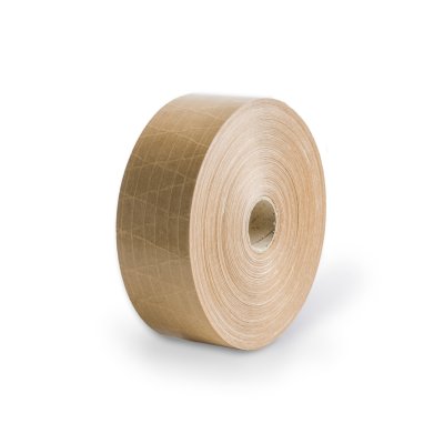 Vodou aktivovatelná papírová lepicí páska (WAT) zesílená 130 g/m2 70 mm x 150 m