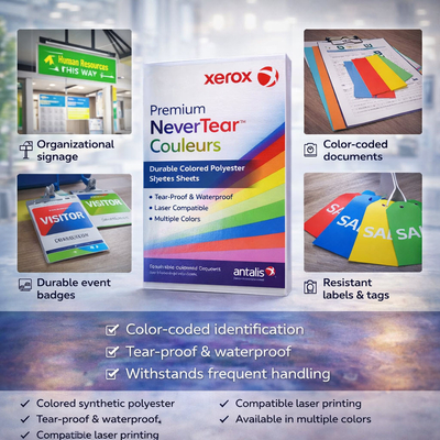 Xerox Premium NeverTear Synthetic Pastel