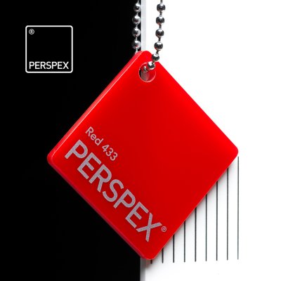 Perspex Barevný, červená 433, 3mm, 2030x3050mm
