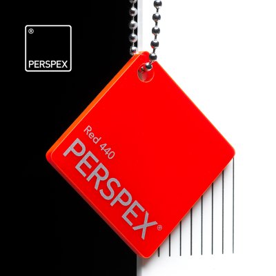 Perspex Barevný, červená 440, 5mm, 2030x3050mm