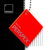 Perspex Barevný, červená 431, 3mm, 2030x3050mm