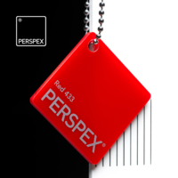 Perspex Barevný, červená 433, 5mm, 2030x3050mm