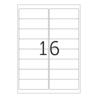 Xerox bílé samolepicí etikety, 16 ks/ 1 arch, 33,9 x 99,1 mm