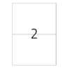 Xerox bílé samolepicí etikety, 2 ks/ 1 arch, 148 x 210 mm