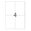 Xerox bílé samolepicí etikety, 4 ks/ 1 arch, 105 x 148 mm