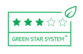 Produkt s hodnocením 3 hvězdičky "Green Star System Packaging" znamená, že může být vyroben z celkem až 49% recyklovaného (PIR+PCR) nebo obnovitelného materiálu, je technicky recyklovatelný a vyhovuje nařízení REACH.