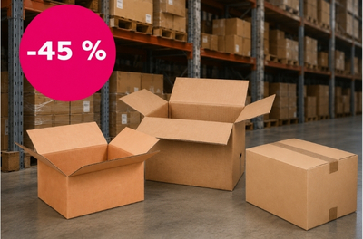 Skvělá cena na krabice! Sleva až 45 % z katalogové ceny